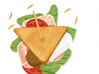 Sandwich club illustration