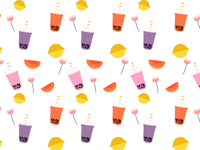 bubble tea pattern