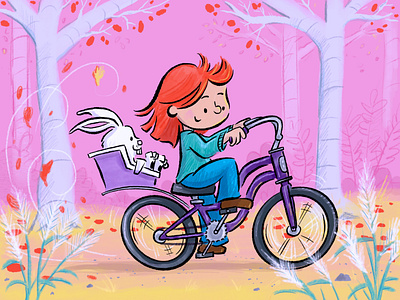 Autumn Bike Ride autumn bikes childrens book fun illustration kids