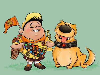 Russell And Dug childrens book fun humor illustration
