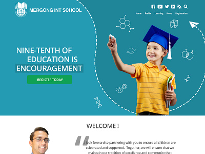 Mergong International School Website Homepage