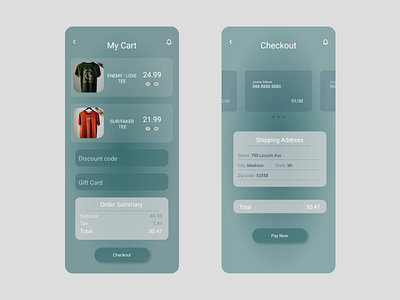 Credit Card Checkout | Daily UI:002 app daily ui design figma graphic design ui