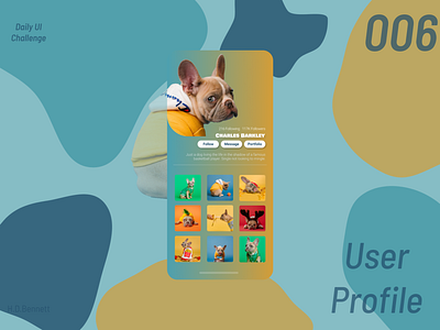 User Profile | Daily UI: 006 app branding daily ui design figma graphic design illustration logo ui vector
