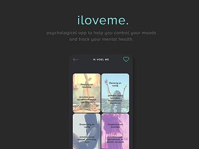 choose your mood screen for iOS psychological app iloveme.