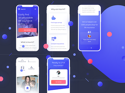 Insurmi mobile website redesign