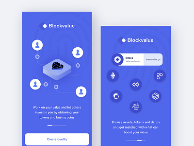 Onboarding Blockchain decentralised profile app