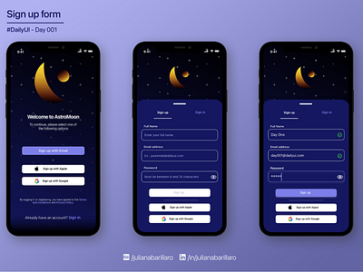 #DailyUI / Day 001 - Sign up form
