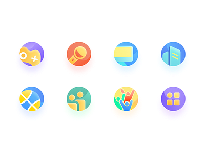 Community Icon Design community community icon design gradient icon ui