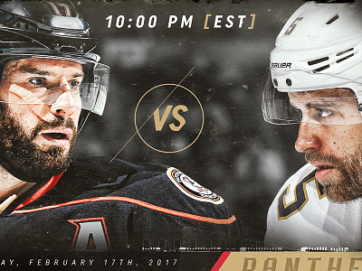 Kesler vs Ekblad anaheim ducks florida panthers graphic design hockey nhl nhl network retouching sports design