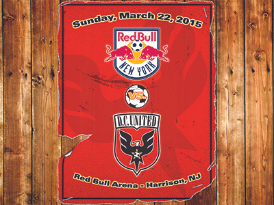 United Vs Red Bull dc united distressed football photoshop poster red bull soccer