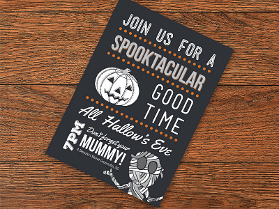 Halloween Invitation illustrator indesign invitation postcard print