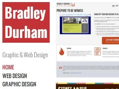 bdurham.me design portfolio website