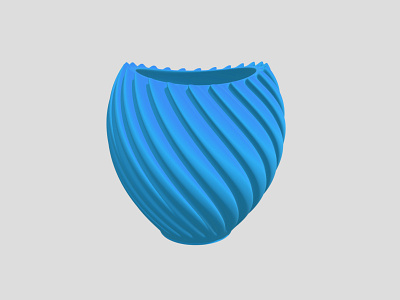 3D Vase Shape Design 3d branding design print product