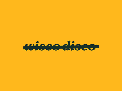 No Wisco ⁄ No Disco anti branding branding logo wi wisconsi