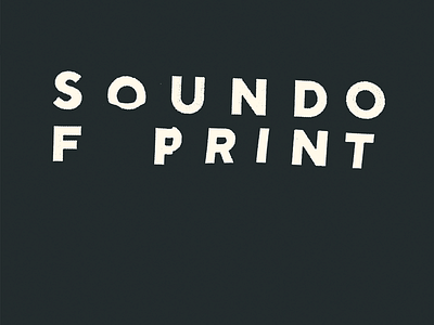 Sound of Print branding identity logo mark scanner wave