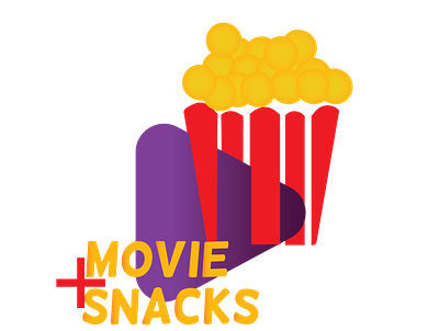 Movie + Snacks design graphic design logo vector