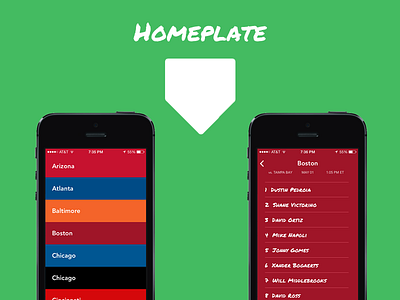 Homeplate App app baseball ios lineup mlb