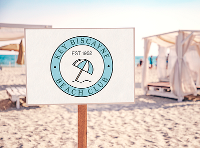 Key Biscayne Beach Club branding design graphic design logo