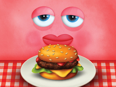 The Iron Tummy apple cook eyes fat food game hamburger happy icon ipad kitchen smile