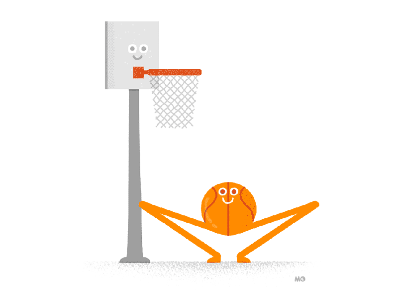 Dance Like Shaquille O'Neal basketball board character dunk faces fun happy illustration shaquille smile sport
