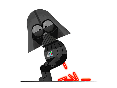 Darth Vader character darthvader fun illustration lightsaber poop starwars vintage
