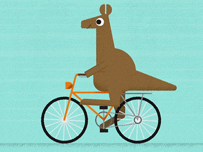 Kangaroo Test animal animation bike character gif kangaroo loop