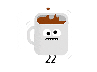 NEED COFFEEEEEEE!!! animation coffee drawing gif illustration loop vintage
