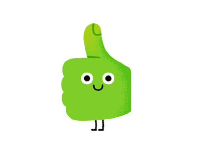Today is okay! animation character fun gif illustration loop okay okidoky thumb thumb up vintage