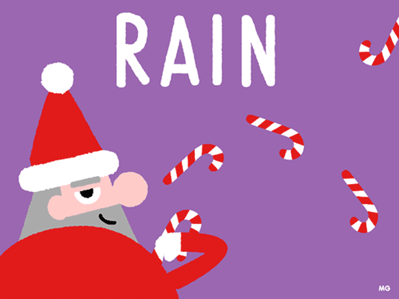 Make it rain Santa! candy christmas gif giphy illustration loop natale santa sex stripper xmas