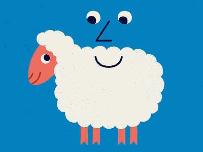 Friend, not food. animal character friend illustration lamb love pet sheep smile vegan vegetarian
