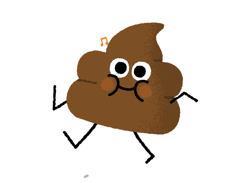 Happy Poop animation emoji gif happy poop shit sticker walking