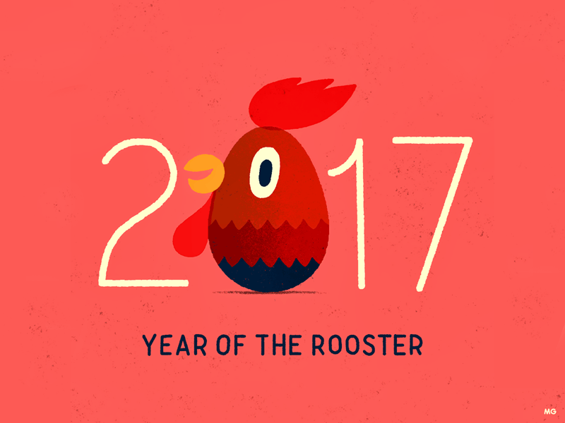 Year Of The Rooster 2017 animal bird celebration china chinese illustration rooster tradition year