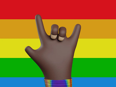 LGBTQ 3D Hand Design