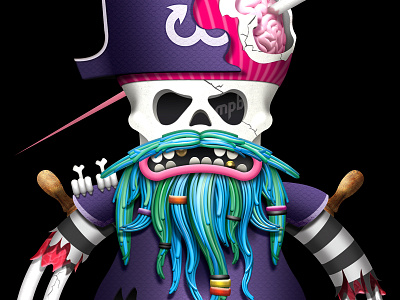 Undead Helmsman (Character Design) anchor beard dead drawing helmsman my poor brain pirate ship skeleton skull smith tim tim smith undead zombie