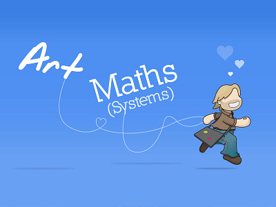 Art & Maths (Presentation Graphic) art character design heart illustration maths my poor brain smith string systems tim