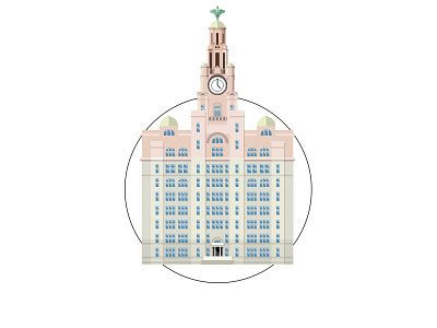 Liverpool - Liver Building architecture building clock geometric liver liverpool miniature tim smith