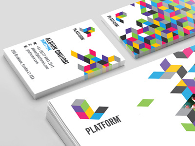 Platform (Branding) branding business card colours isometric letterhead media my poor brain platform smith stationary tim
