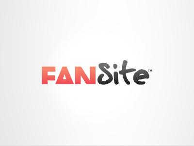 FanSite (Logo) black entertainment fan fansite film graffiti logo logotype media music my poor brain red site smith sport tim type