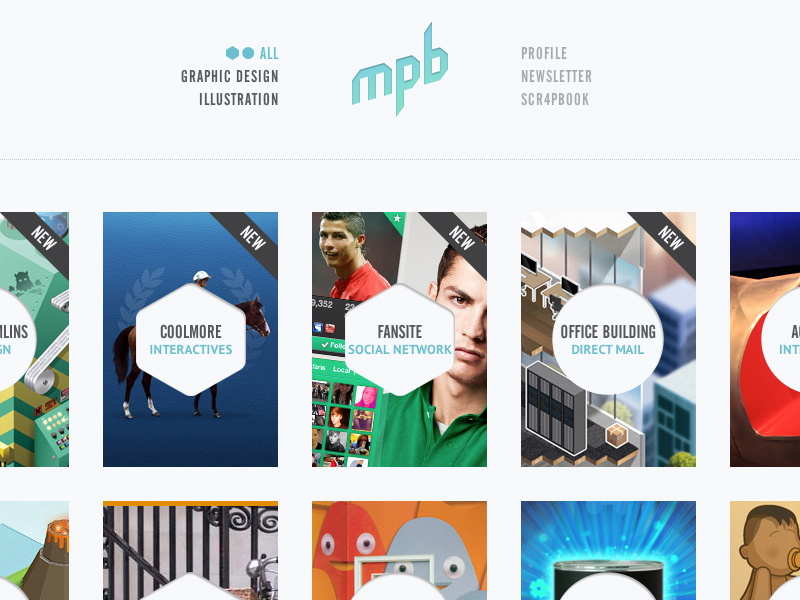 My Poor Brain (Website) tim smith website portfolio graphic design illustration cv profile hexagon circle thumb project grid my poor brain