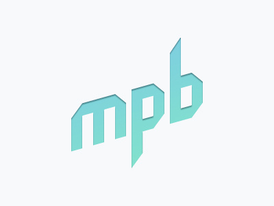 MPB (Mark) blue design green initials letters logo mark mpb my poor brain smith tim turquoise vector website