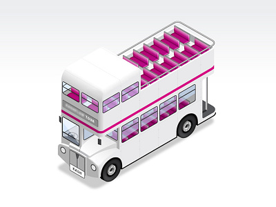 Bus (Illustration) bus design graphic illustration isometric london my poor brain seats smith tim tour