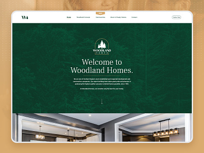 Woodland Homes Website branding construction company graphicdesign toronto ui ux web web design website