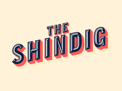 The Shindig branding design illustration lettering logo toronto typography vector