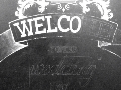 Chalk Wedding v2 chalk hand drawn lettering script wedding