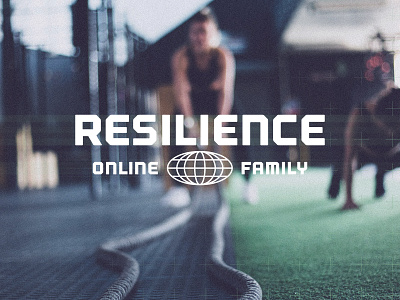 Resilience Fitness: Online Family Branding bootcamp branding design exercise fitness fitness logo gym lettering toronto typography vector workout