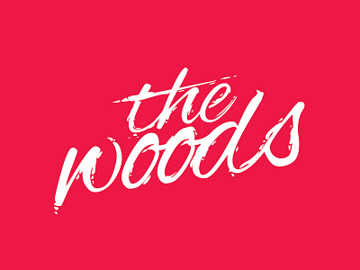 The Woods brand design illustrator logo typography vector woods