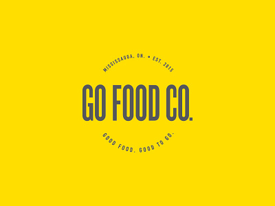 Go Food Co. Branding brand branding food logo restaurant toronto typography