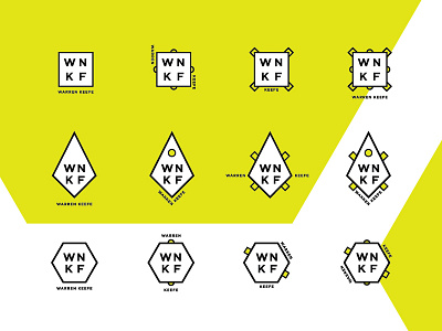 Personal Branding WIP brand branding geometric logo neon personal identity vector