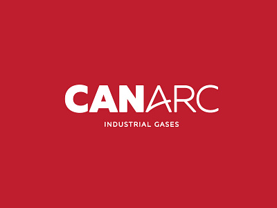 CANARC branding canada canadian construction gas industrial logo red toronto wordmark