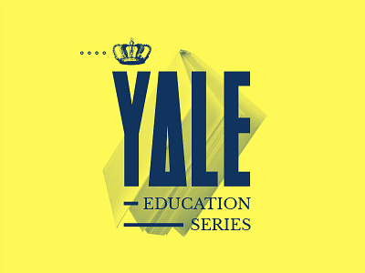 Y.E.S. class course crown design education typography university yale yellow